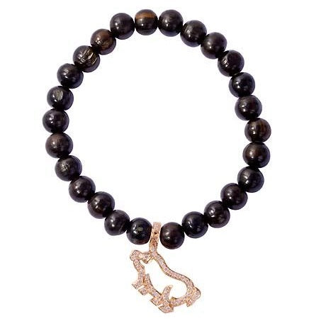 Mala beads bracelet with horoscope - Pig