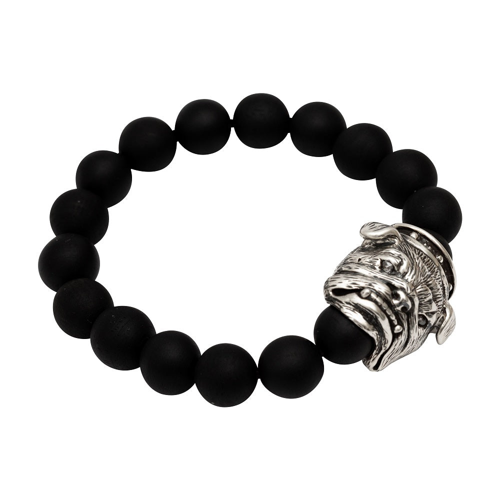 Chinese Zodiac Ebony Bead Bracelet - Year of the Dog